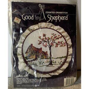 Good Shepherd Country Cottage Counted Cross Stitch Kit 83508 DMC Floss Sealed